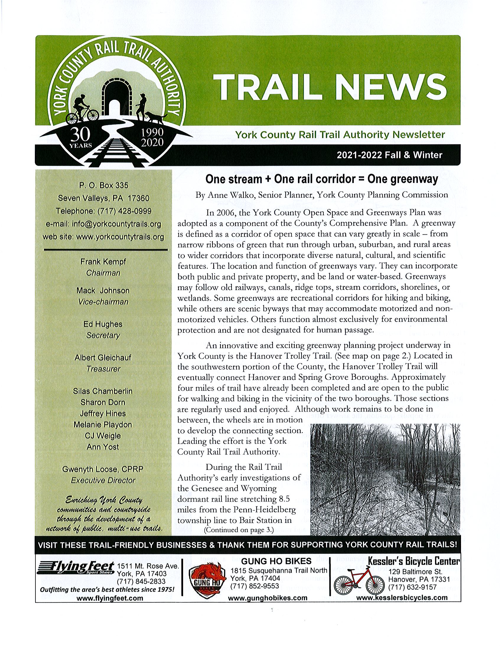 Trail News 2021-2022 Fall & Winter